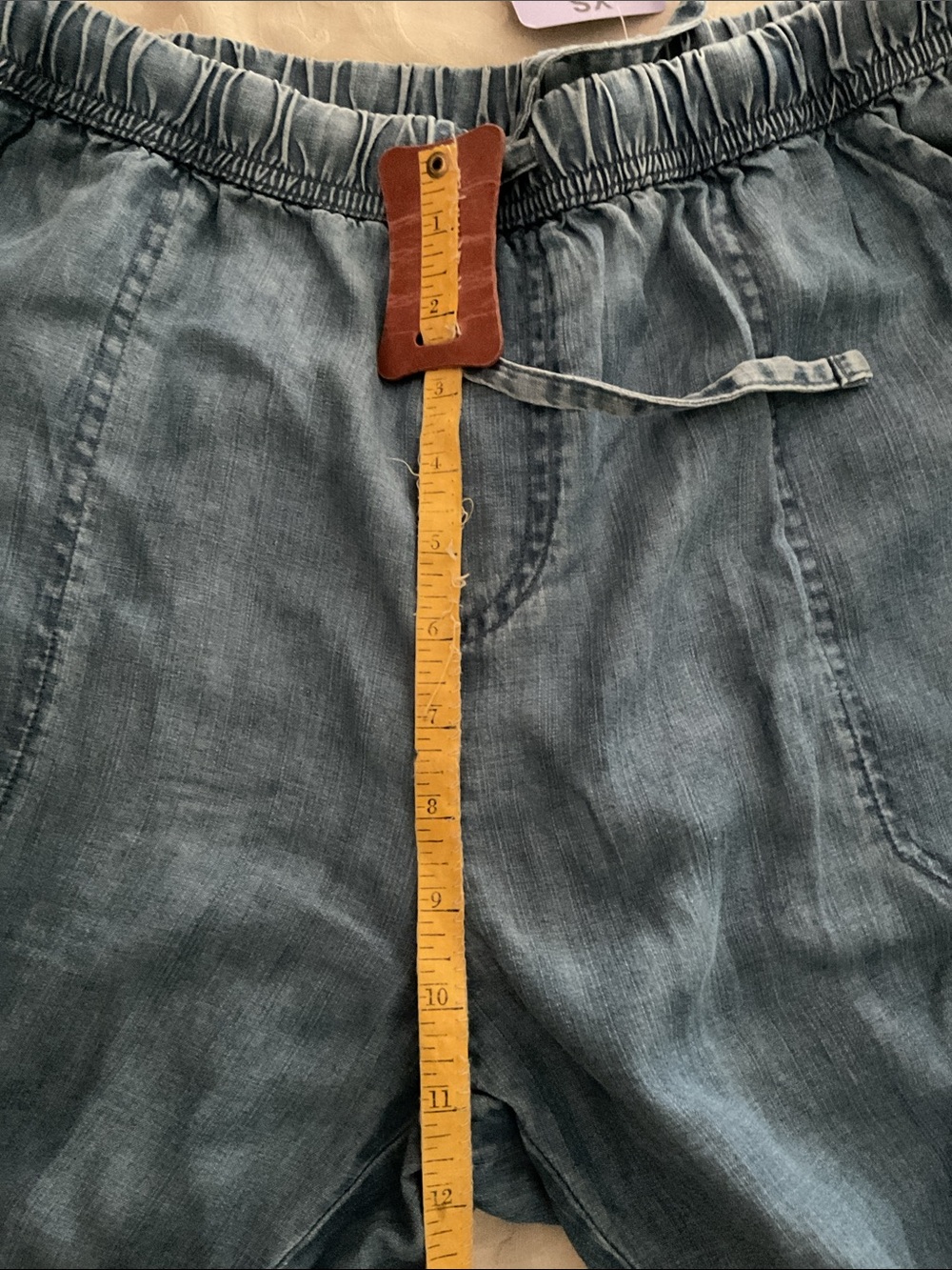 Splendid Chambray wide leg drawstring pants - Picture 8 of 10